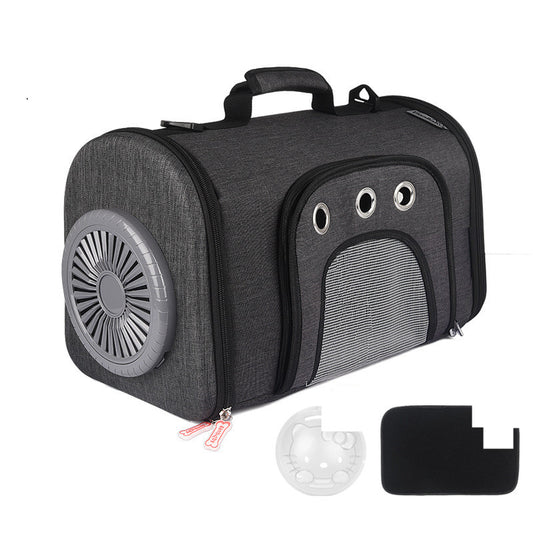 Ventilateur de refroidissement pour sac de transport aéré pour animaux de compagnie