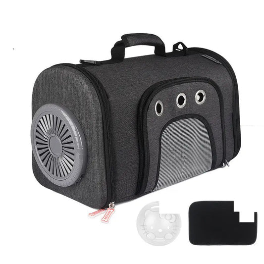 Pet Carrier Ventilated Travel Bag Cooling Fan - Quality & Innovation - Getixt
