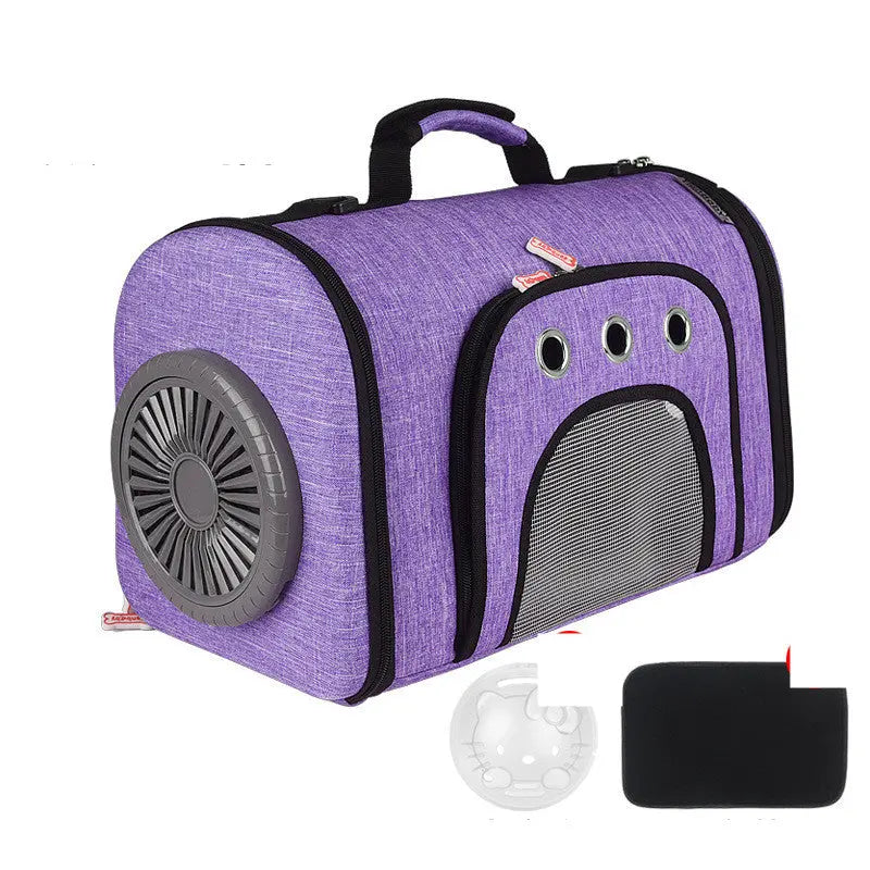Pet Carrier Ventilated Travel Bag Cooling Fan - Quality & Innovation - Getixt