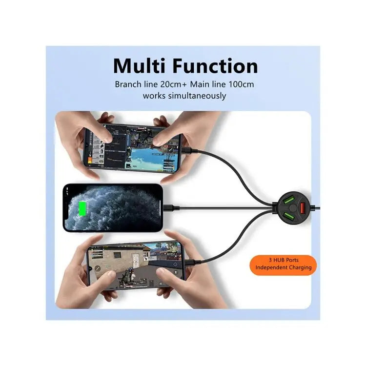 Câble Kevlar 6-en-1 pour recharge rapide de plusieurs appareils - Qualité et innovation - Getixt
