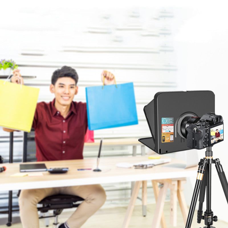 Portable Smartphone Teleprompter for Video Script Reading