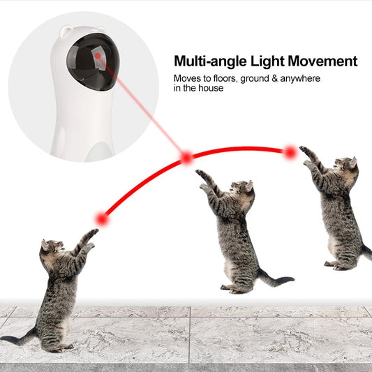 Automatic Laser Cat Toy Interactive LED Teaser