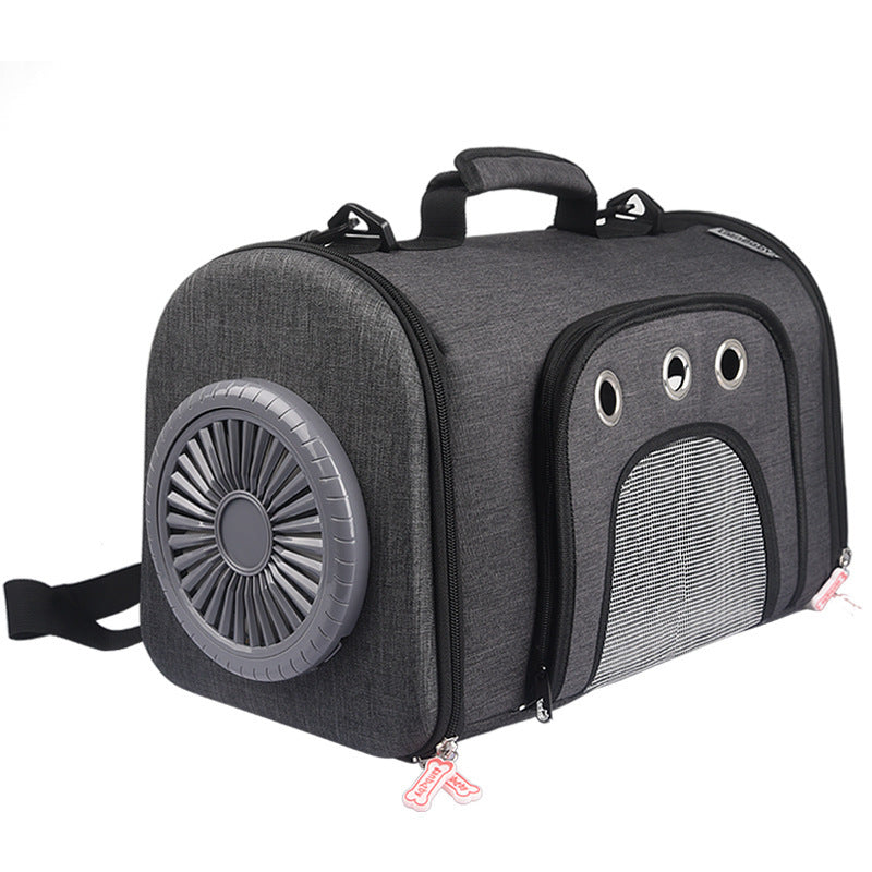 Ventilateur de refroidissement pour sac de transport aéré pour animaux de compagnie