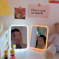 Miroir LED magnétique à luminosité réglable pour le maquillage et les selfies