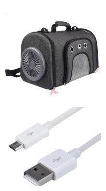 Ventilateur de refroidissement pour sac de transport aéré pour animaux de compagnie