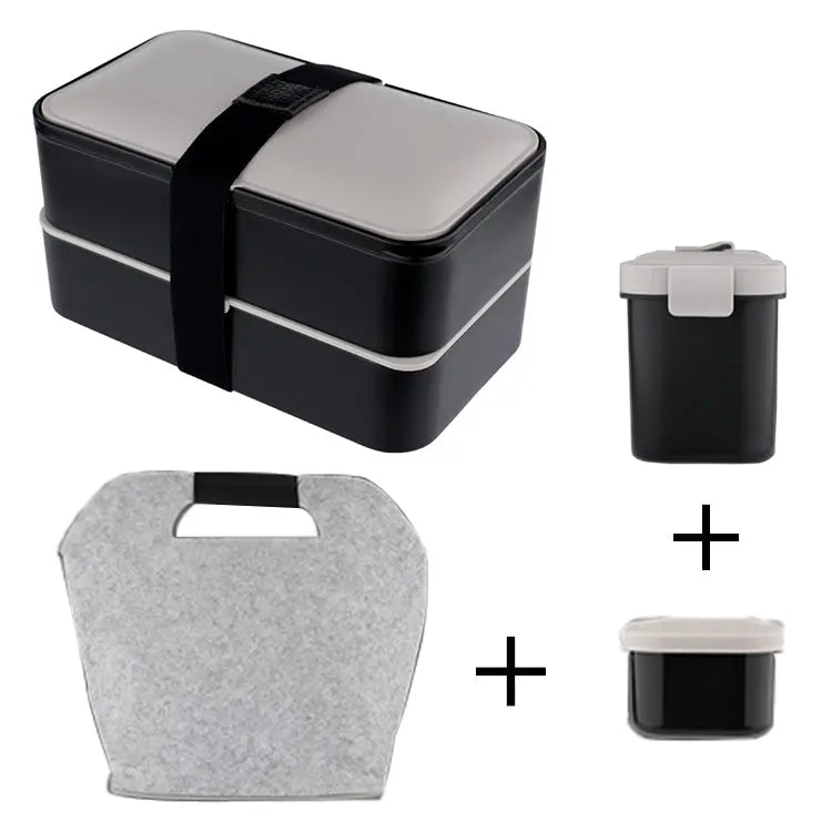 Double lunch box portable lunch box Getixt