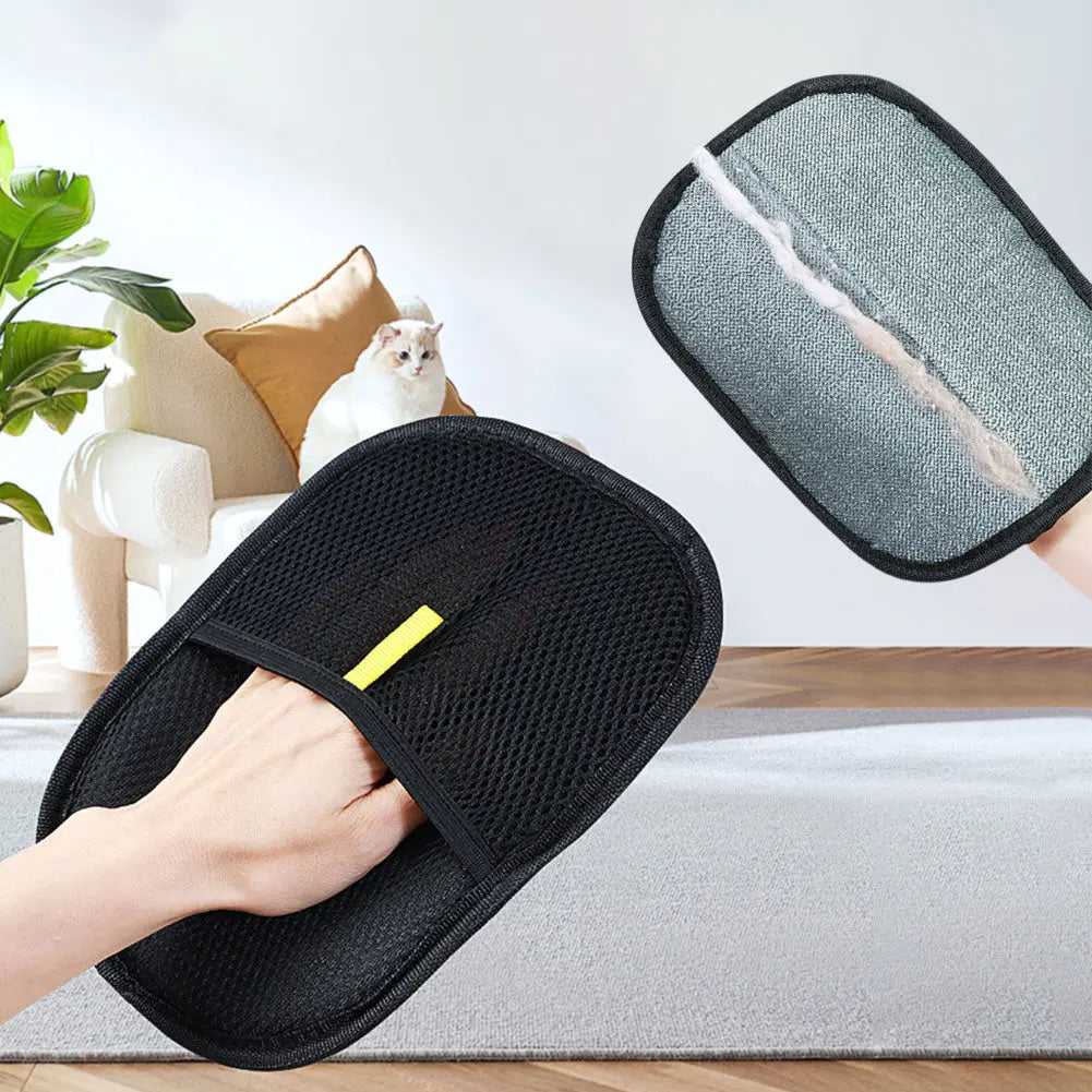 Pet Hair Remover Mitt Pet Hair Remover Gloves Deshedding Brush Glove For Dog Cat Rabbit With Long Short Curly Hair Getixt