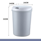 Smart Trash Can Automatic Sensor Lid Touchless Bin