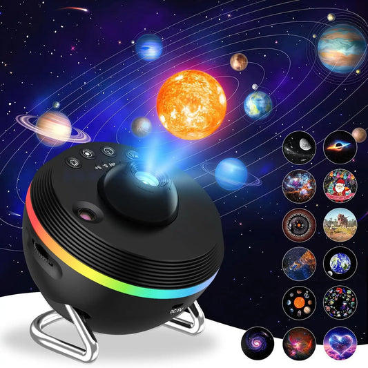 13 In 1 Ultra Clear Galaxy Projector Lamp Rotary Space Ball Planetarium Projector Lights - Quality & Innovation - Getixt