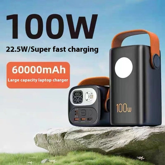 50000mAh Solar Power Bank Fast Charging Outdoor Battery