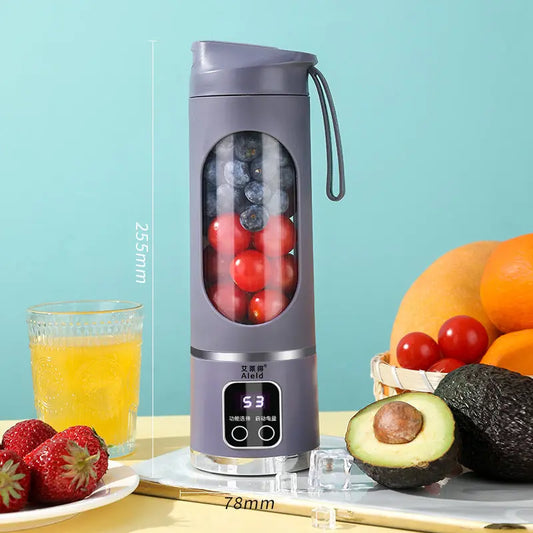 Mixeur portable haut de gamme pour la maison, capable de broyer de la glace et d'extraire du jus, avec recharge USB, idéal pour les déplacements et les voyages – Getixt