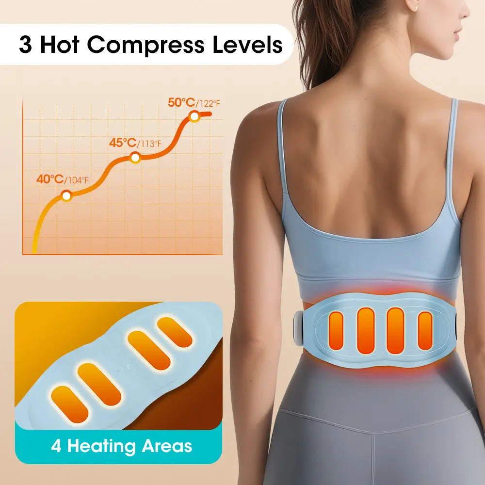 Hot Compress Heating Massage Waist Support Belt A Therapeutic Fat-Reducing Gadget Getixt