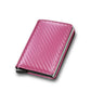 RFID Blocking Wallet Carbon Fiber Aluminum Card Holder