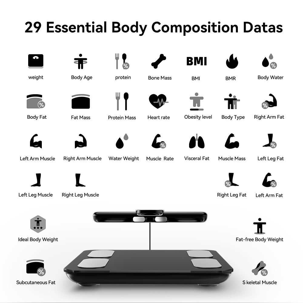 Body Composition Scale 8 Electrode Professional Health Monitor