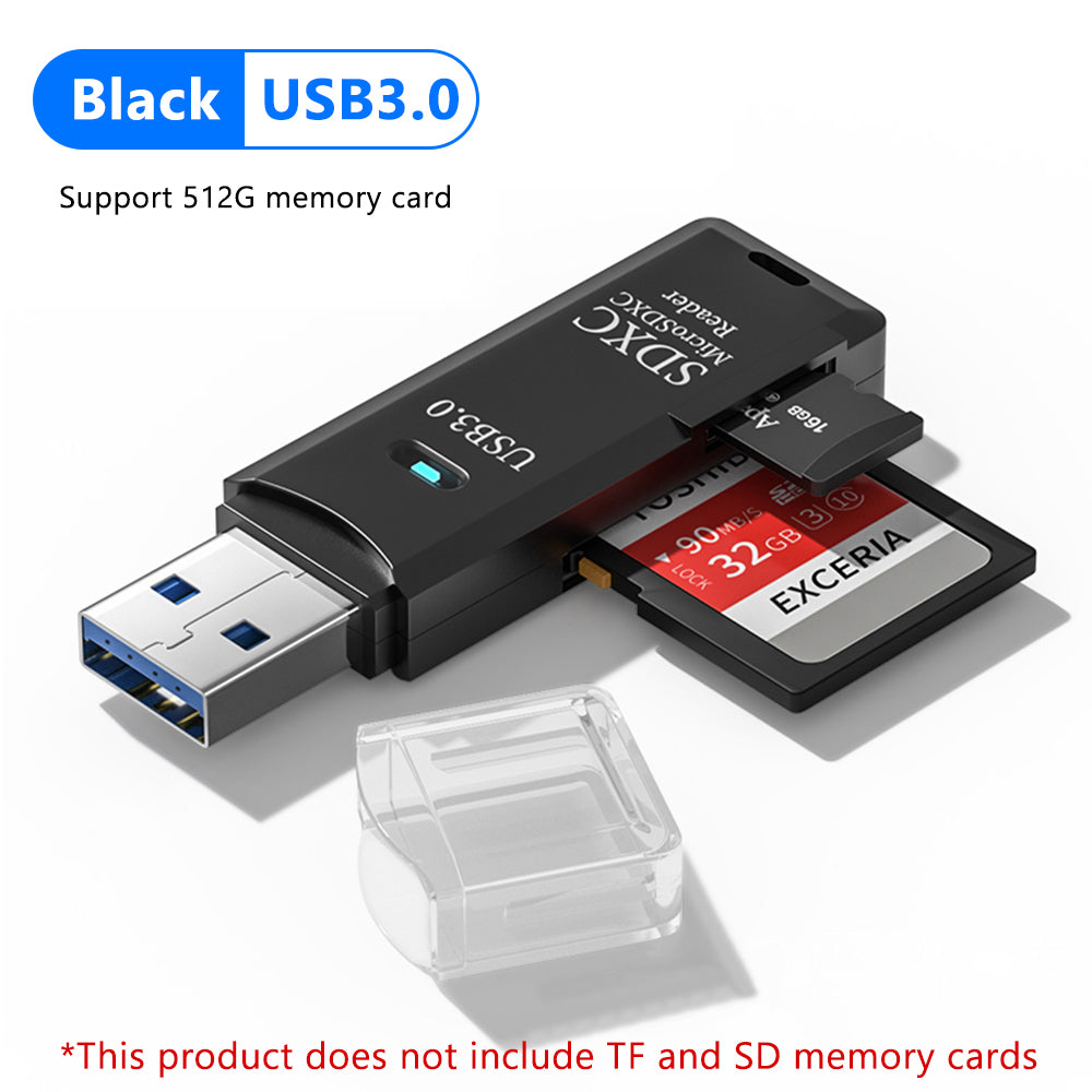 High Speed SD Card Reader USB Adapter Fast Data Transfer