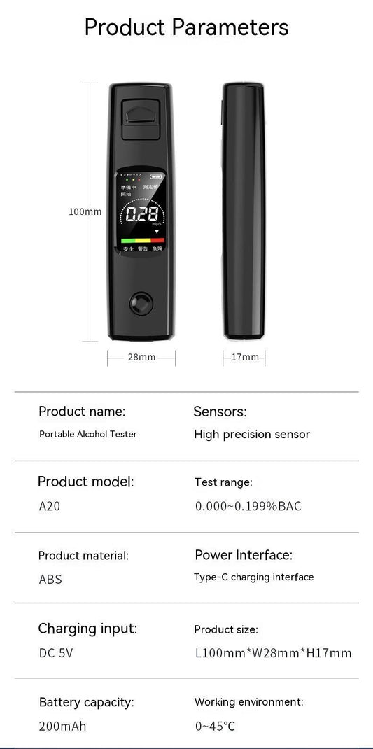 Metabolic Breath Analyzer Portable Health Monitor