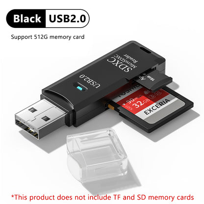 High Speed SD Card Reader USB Adapter Fast Data Transfer