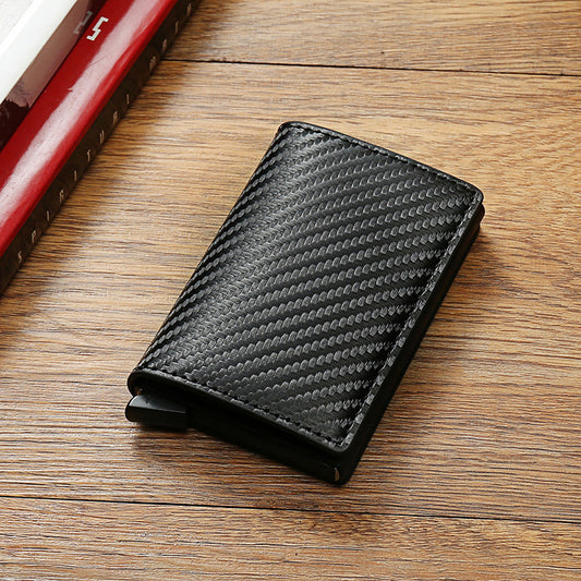 RFID Blocking Wallet Carbon Fiber Aluminum Card Holder