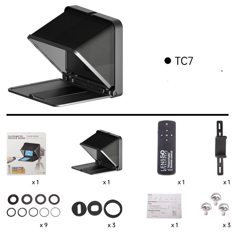 Portable Smartphone Teleprompter for Video Script Reading