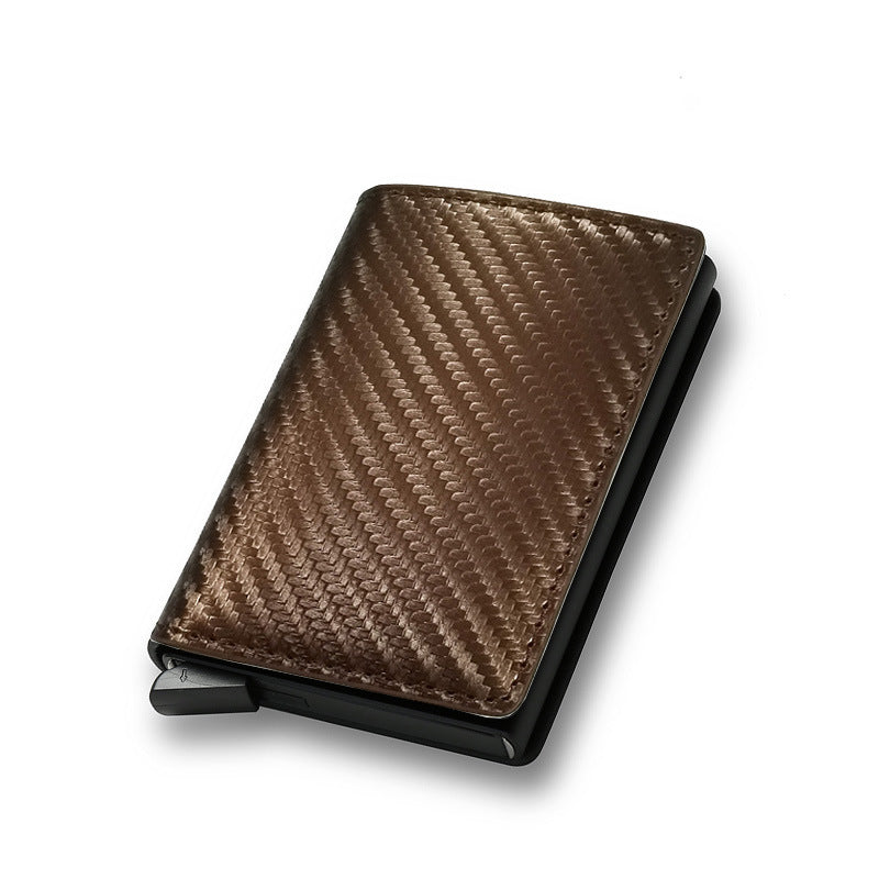 RFID Blocking Wallet Carbon Fiber Aluminum Card Holder
