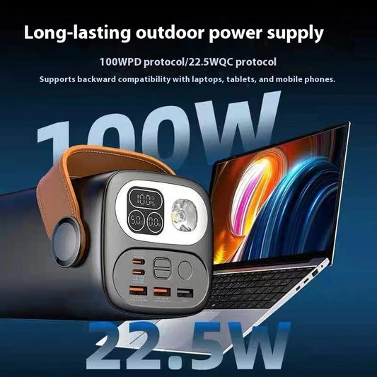 50000mAh Solar Power Bank Fast Charging Outdoor Battery