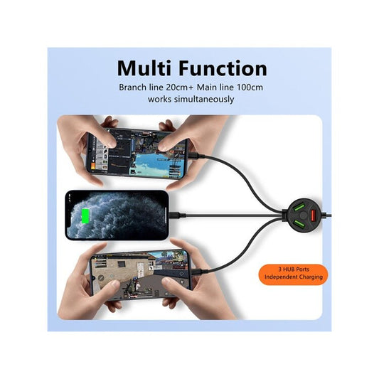 6-in-1 Kevlar Cable Fast Charging Multi Device Cable