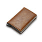 RFID Blocking Wallet Carbon Fiber Aluminum Card Holder