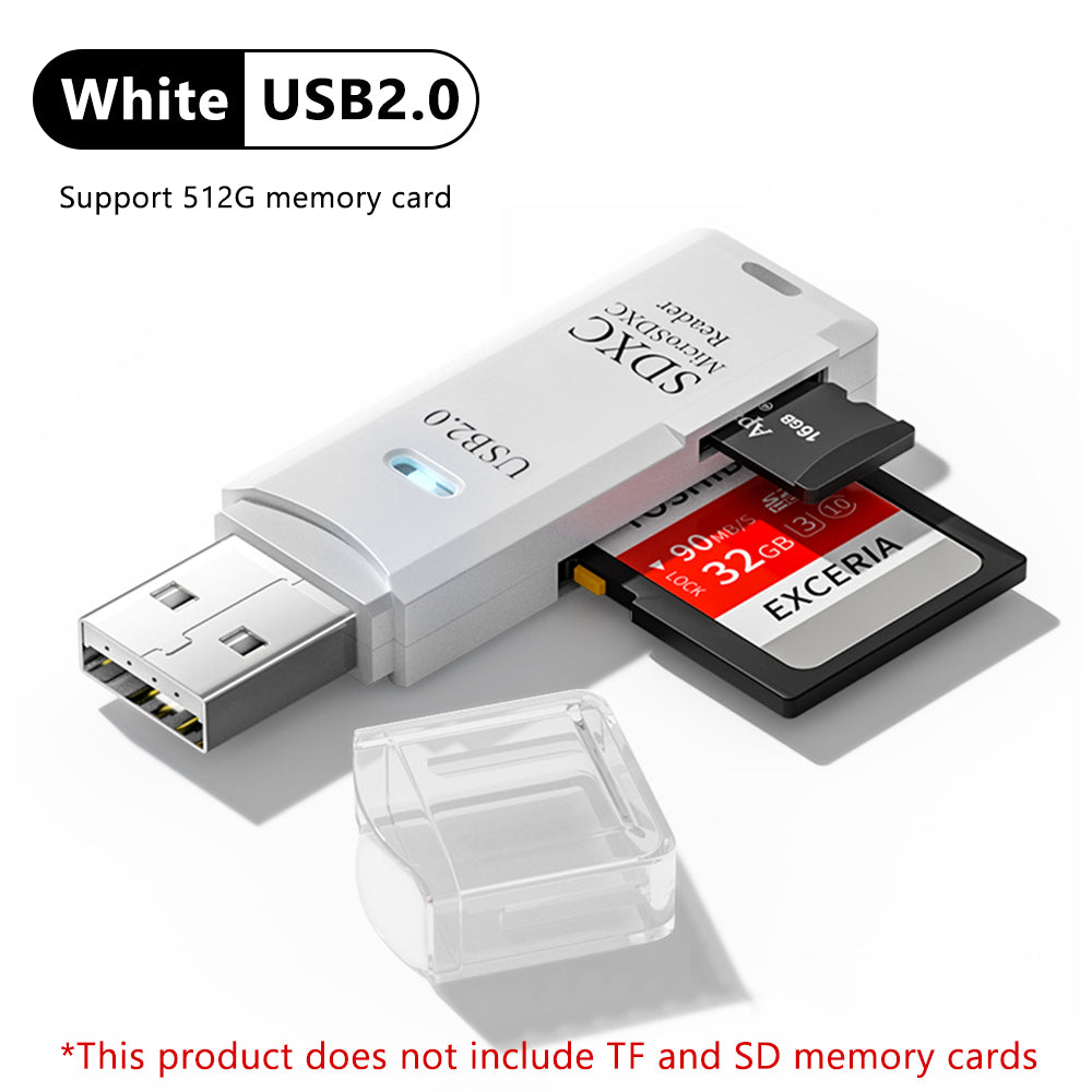 High Speed SD Card Reader USB Adapter Fast Data Transfer